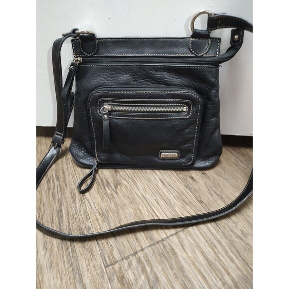 The Sak Pebbled Leather Purse Dark Brown Bag Cross Body Shoulderbag Hand… - Picture 14 of 14